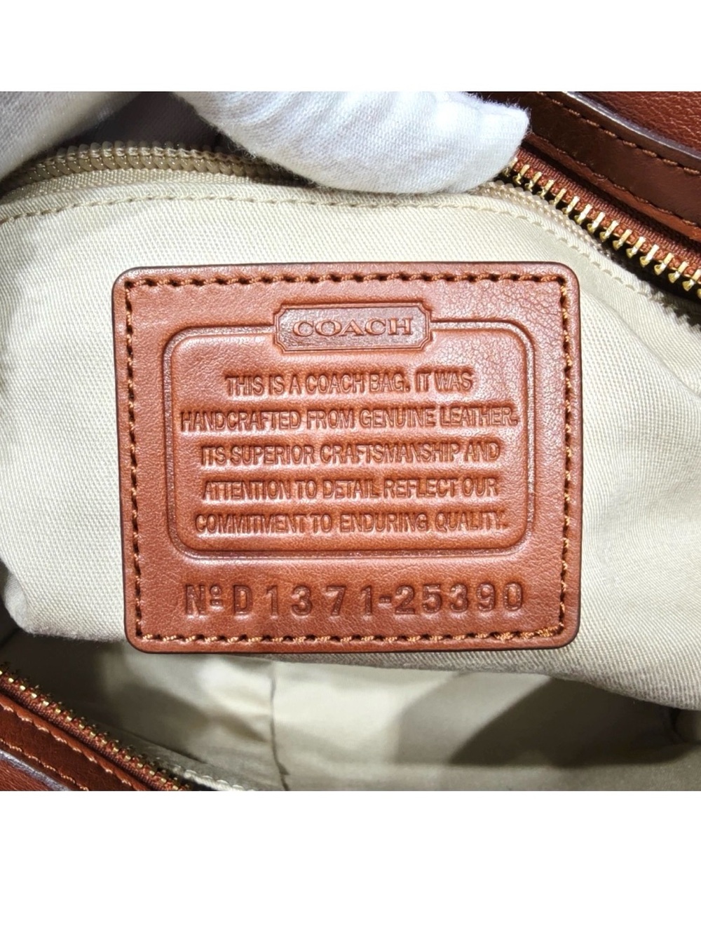 Coach Legacy Harper Satchel Cognac Leather Large Tote Crossbody Shoulder Bag - Picture 5 of 11